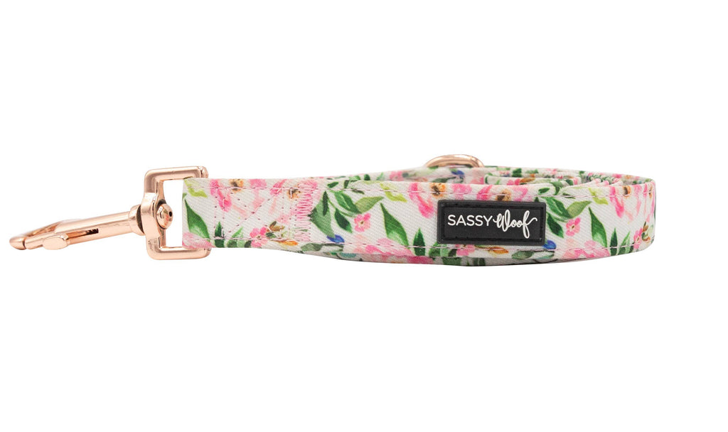 SASSY WOOF - 'Magnolia' Fabric Leash