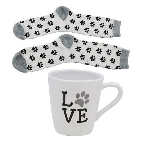 DEI - Dennis East International - Pawprint Mug and Sock Set